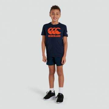 Junior Unisex Nederland Tee Navy