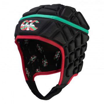 Adult Unisex Raze Headguard Black/Red/Green